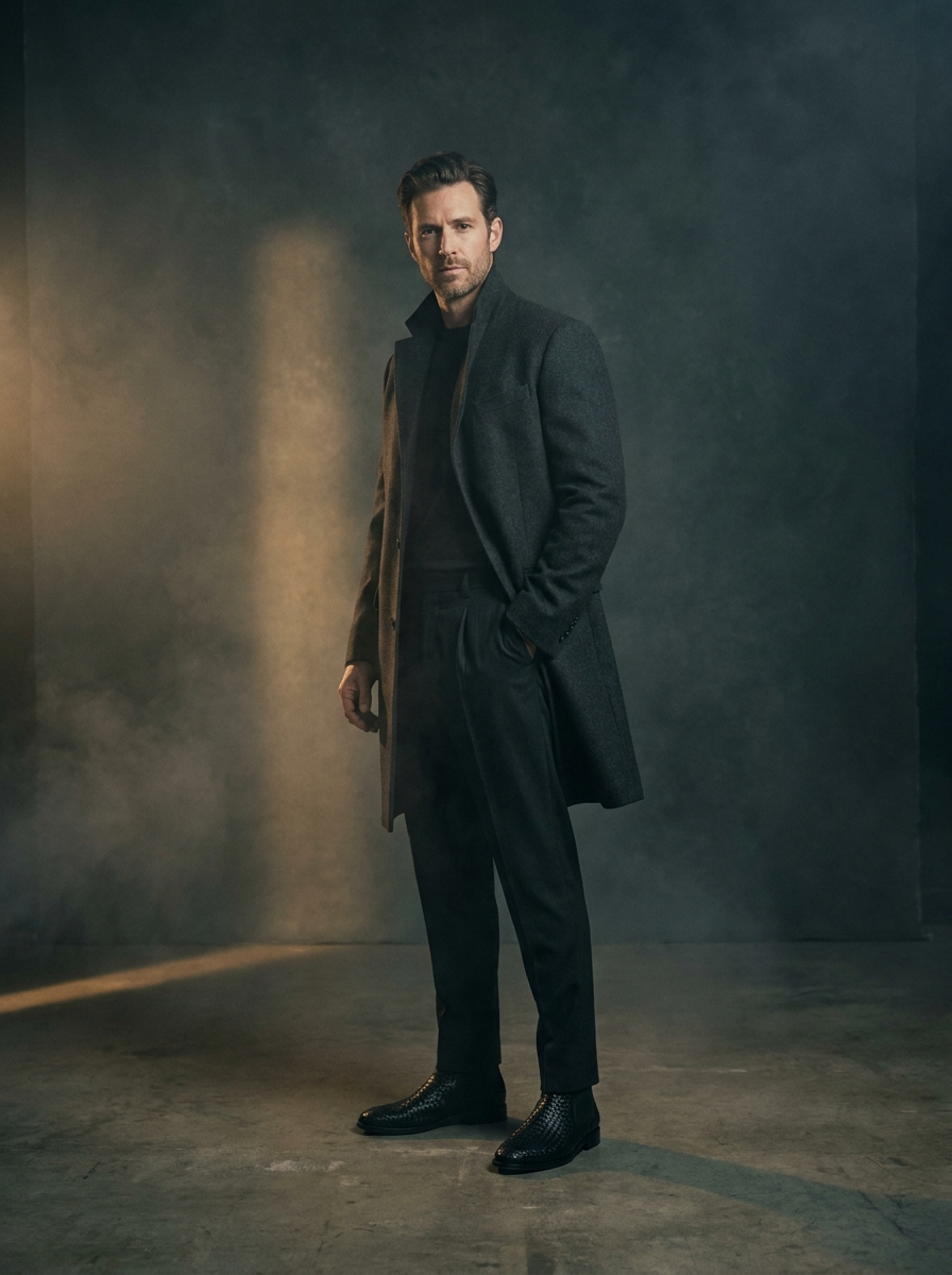 Uomo con cappotto e i Chelsea boot